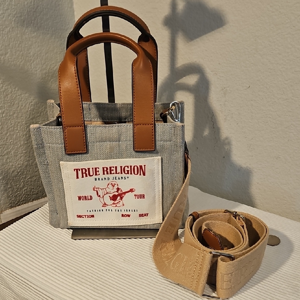 True Religion Mini Denim Tote